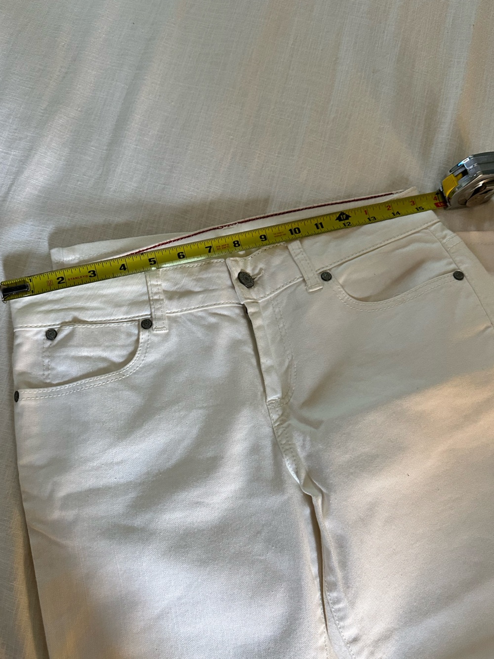 Talbots signature crop flare white jeans | size 27 - Picture 5 of 10